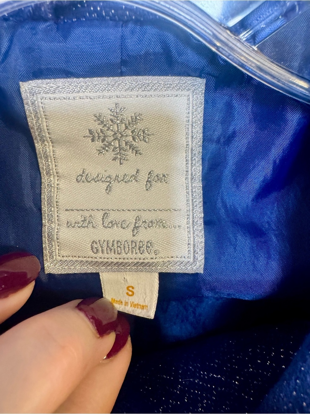 Gymboree Girls Metallic Shimmer Blue Dress Jacket Coat, Size Small 5-6 - Picture 3 of 5
